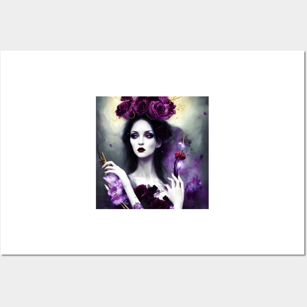 Violet Magic Wands Wall Art by adorcharm